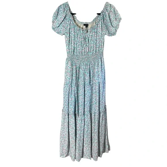 J. CREW Puff-Sleeve Midi Dress in Floral AO886 - Picture 3 of 15